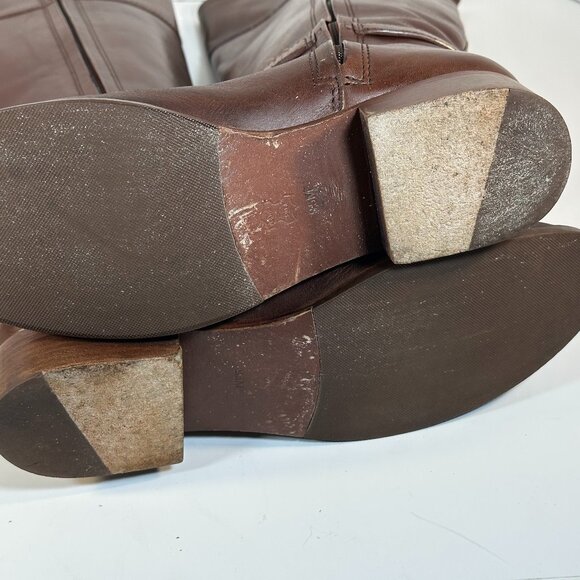 Tory Burch Brown Leather Boots size 9.5 - Picture 11 of 16